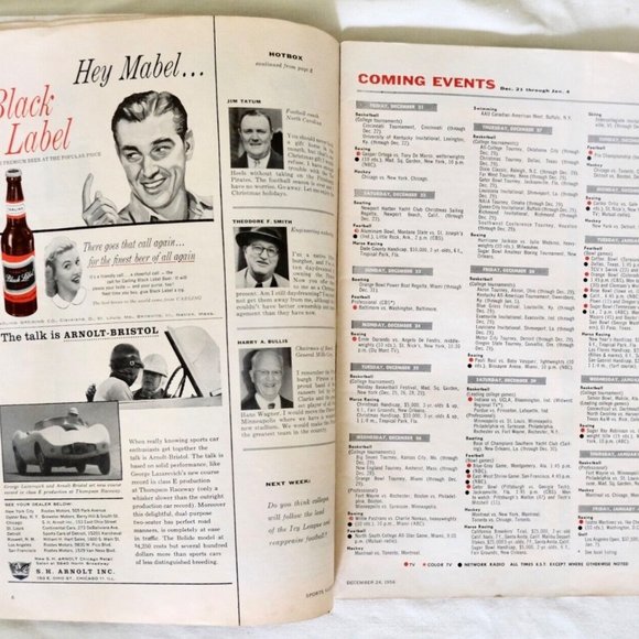 VINTAGE 12/24/1956~ SPORTS ILLUSTRATED MAGAZINE~CHRISTMAS BONUS ISSUE - Picture 7 of 9